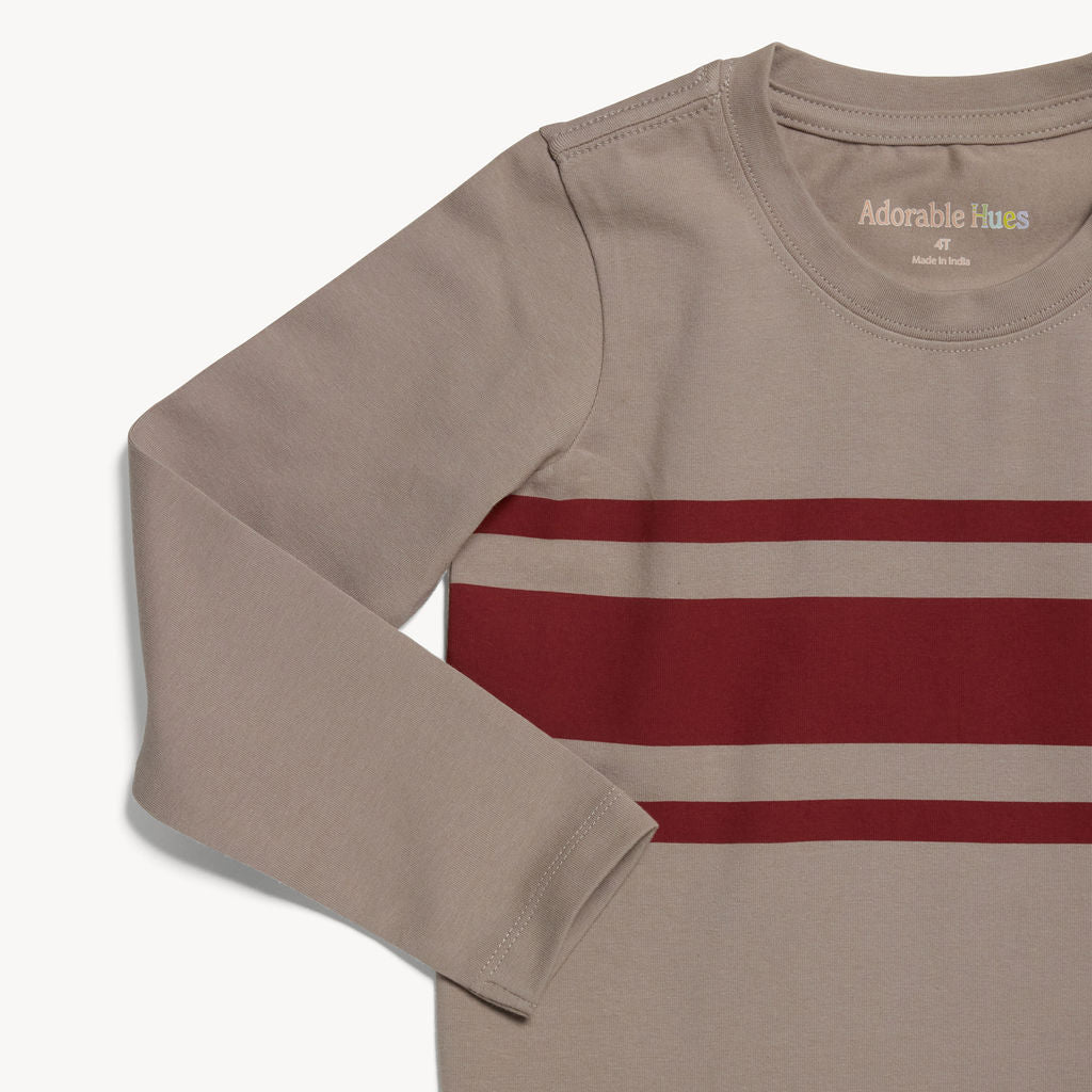 Porpoise Stripe Long sleeve Tee